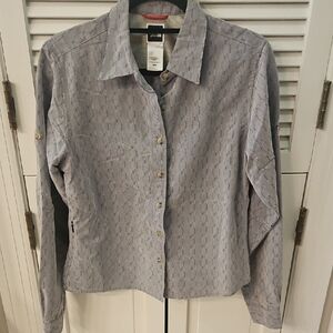 The North Face Gray Striped Shirt